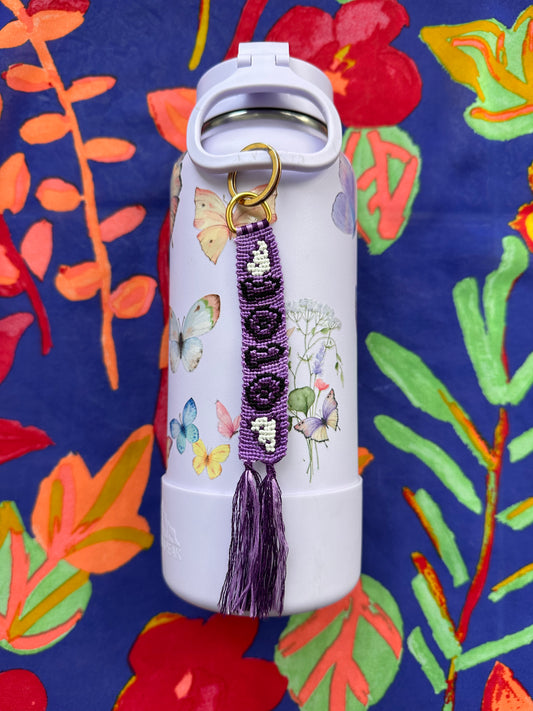 Angel numbers - PERSONALIZED bag charm , water bottle decoration , mini wall art piece , key chain, anklet or bracelet